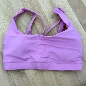 Purple sports bra